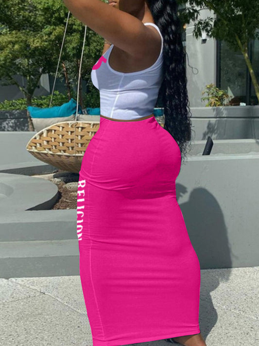 Women 2 piece maxi skirt set